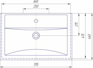 Раковина Grossman Фостер 60 см